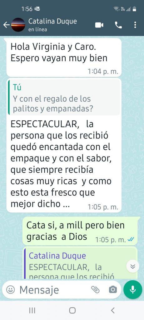 Testimonios clientes felices - la cacerola de carola (3)
